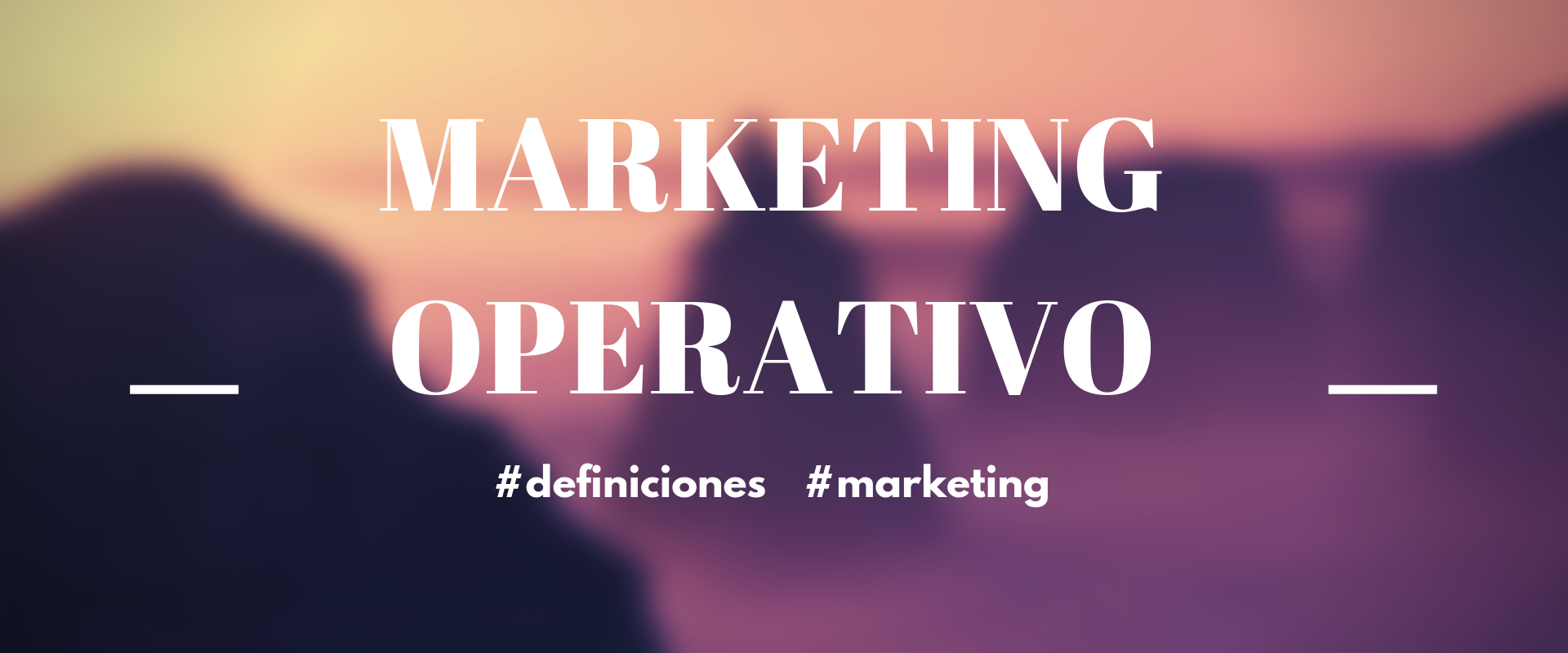 Mercadotecnia Operativa
