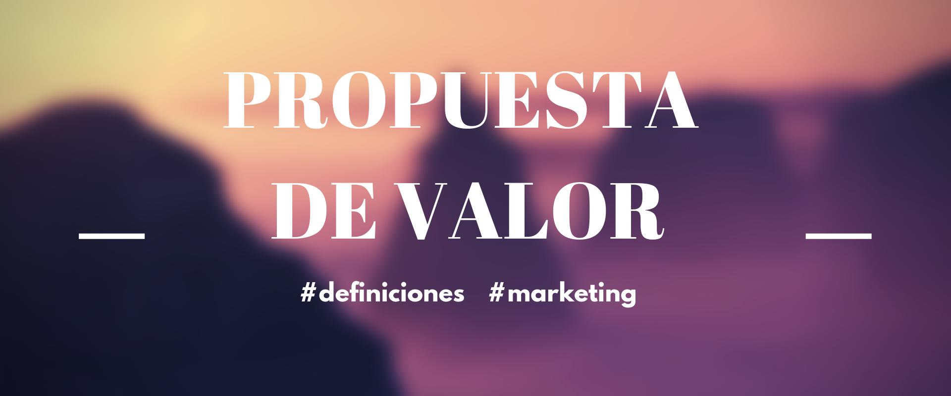 Propuesta de valor
